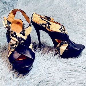 Vintage vtg LAMB L.A.M.B. sandals stiletto slingbacks by Gwen Stephani